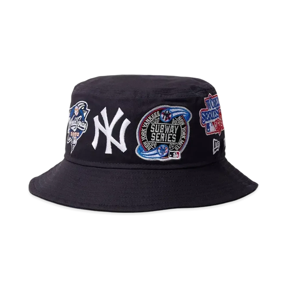 NEW ERA Bucket 01 MLB Many Patch New York Yankees "Navy"