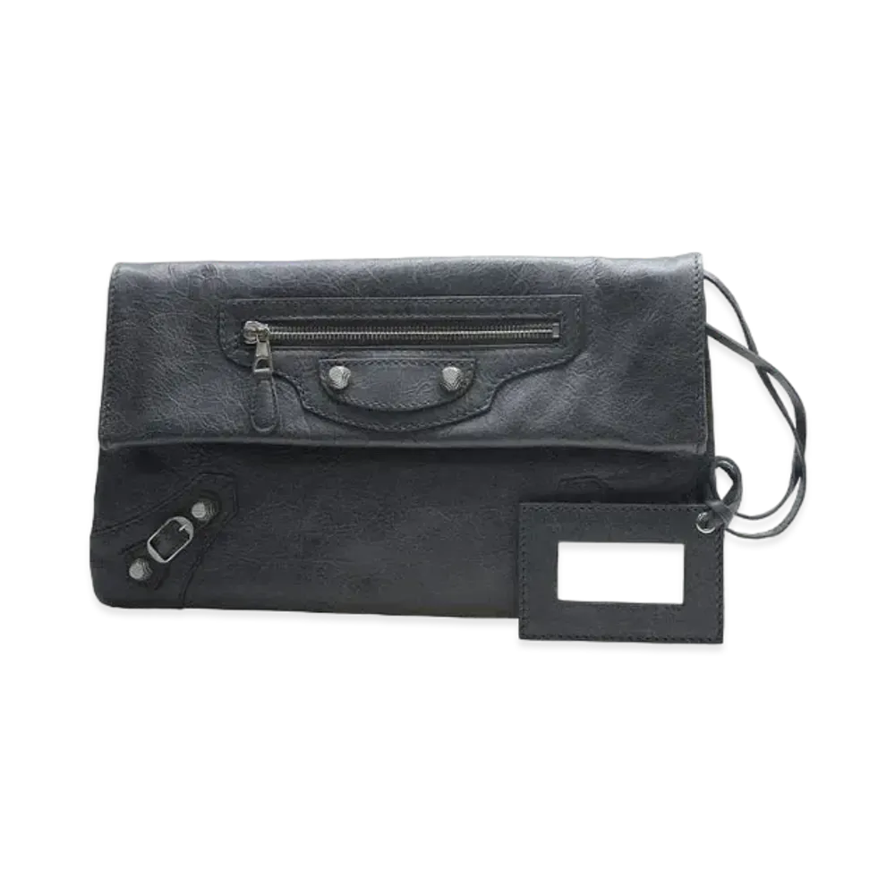 BALENCIAGA Handbag Lambskin "Grey"
