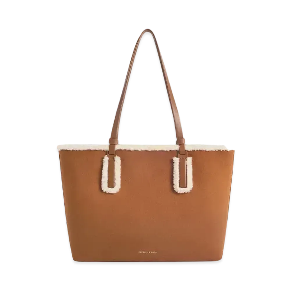 CHARLES & KEITH Noel Tote Bag "Brown"