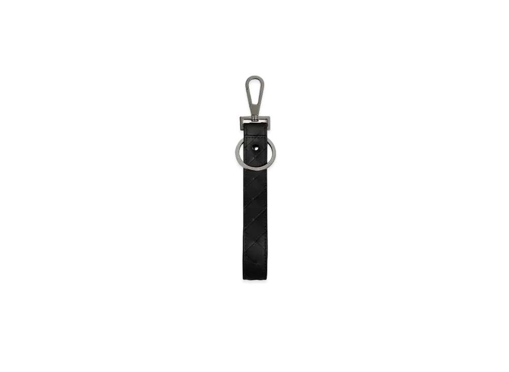 Bottega Veneta Key Ring "Nero"