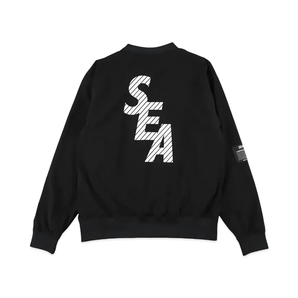 WIND AND SEA S_E_A Piste Crew Neck "Black"