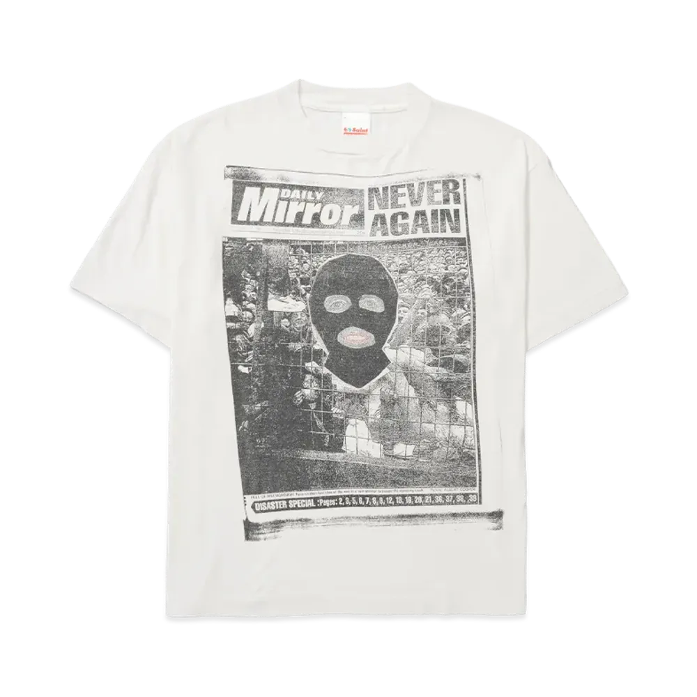 SAINT Mxxxxxx x Jamie Reid Jr SS T-Shirt Mask "White"