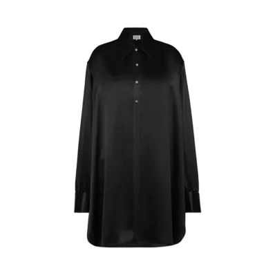 Maison Margiela Women's Silk Shirt Dress "Black"