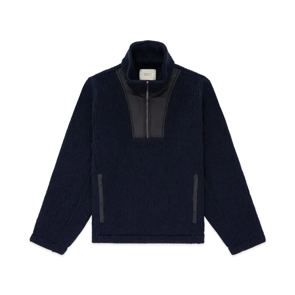 Aime Leon Dore Paneled Half-Zip Pullover "Navy"