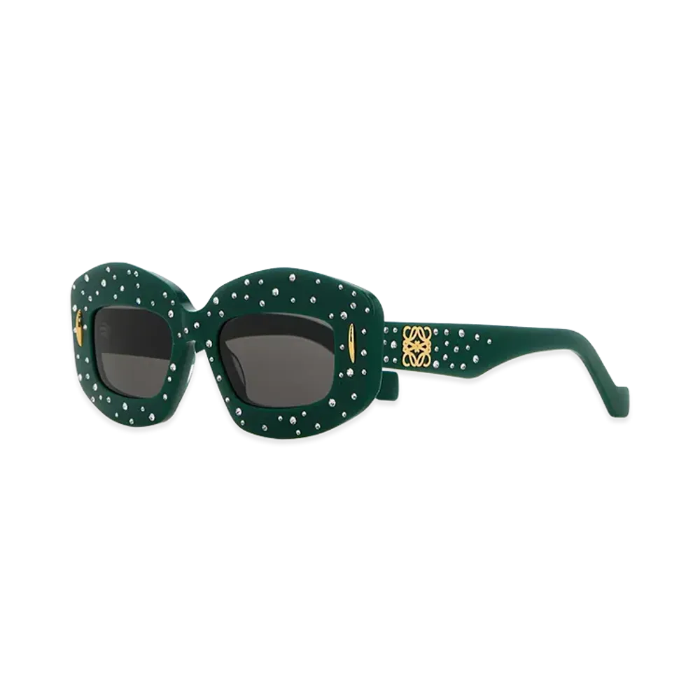 LOEWE Dark Green Acetate Sunglasses "Green"