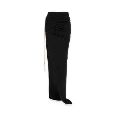 Rick Owens DRKSHDW Women's Soft Edfu' Skirt "Black"
