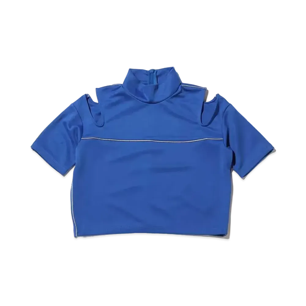 atmos pink Short Length Shoulder Opening Tops "Blue"