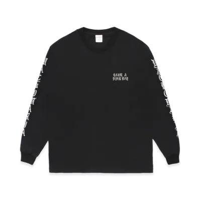 WACKO MARIA Washed Heavy Weight Long Sleeve T-Shirt "Black"