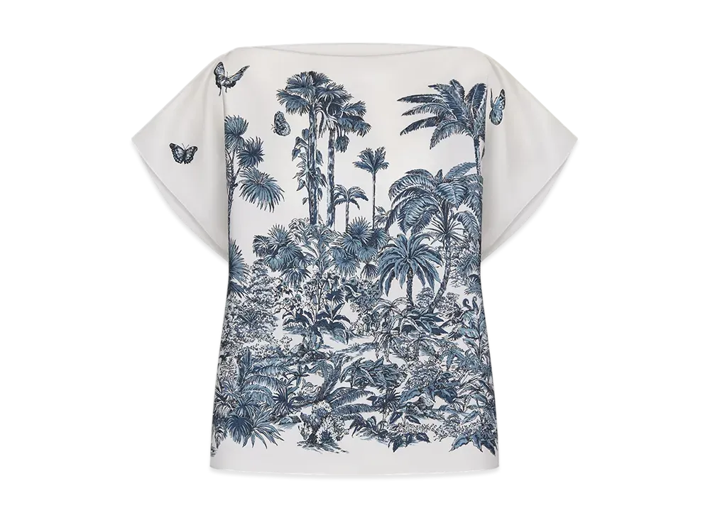 ★CHRISTIAN DIOR★トワル ドゥ ジュイ★ トップス★シルク、ベルト DIOR | ディオール シルクトップス トワル ドゥ ジュイ ソヴァージュ