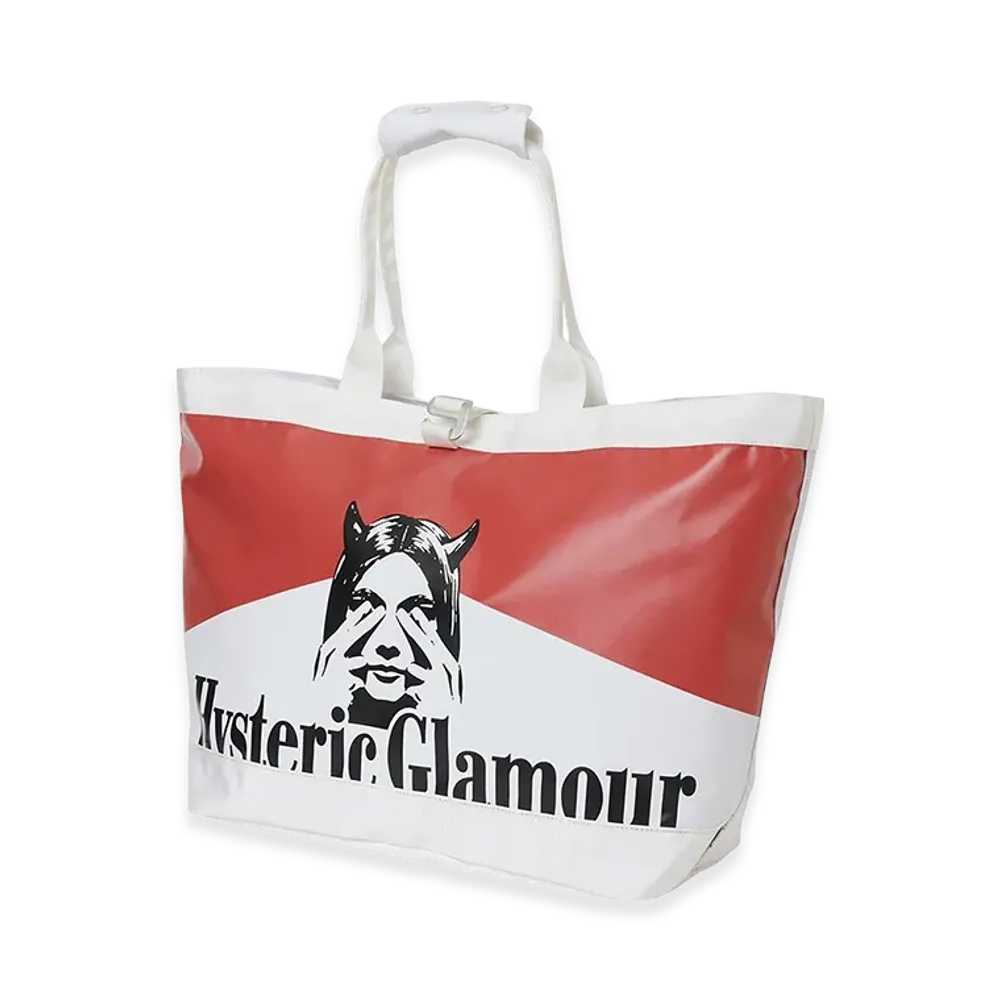HYSTERIC GLAMOUR Tarp Tote Bag "White"