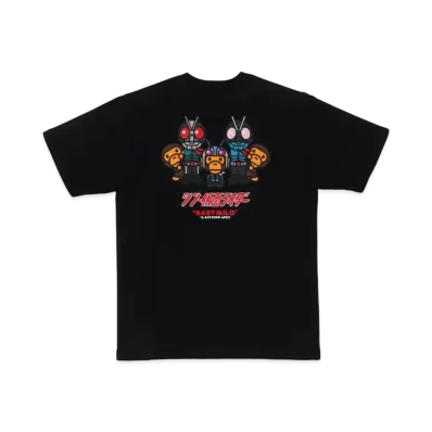 A BATHING APE x Shin Kamen Rider #1 Baby Milo Tee "Black"