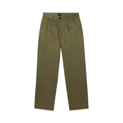 Noah Twill Double-Pleat Pant "Jalapeno Pepper"