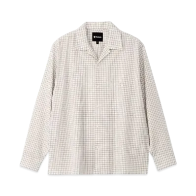 Goldwin Paper Linen Plaid Shirt (Unisex) "Ivory"