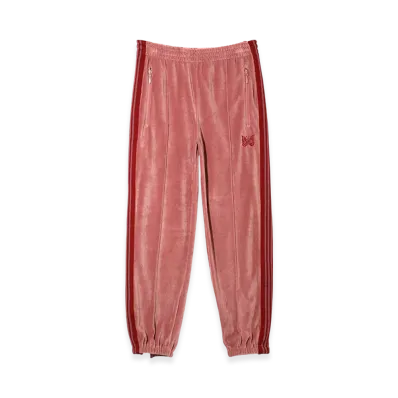 NEEDLES Zipped Track Pant - C/PE Velour "Pink"