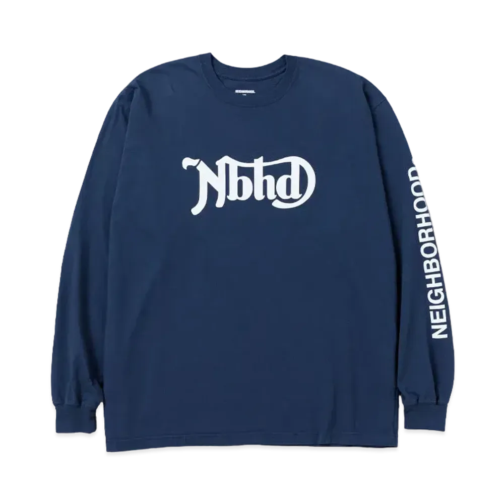 NEIGHBORHOOD NH . Tee LS-7 "Navy"