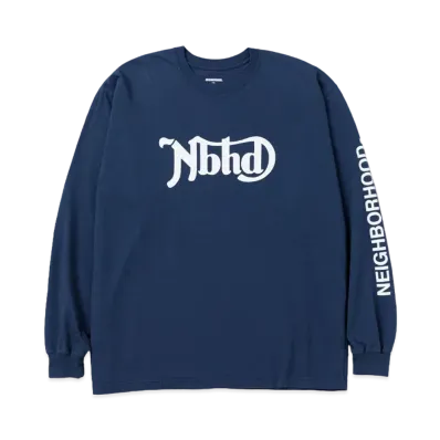 NEIGHBORHOOD NH . Tee LS-7 "Navy"