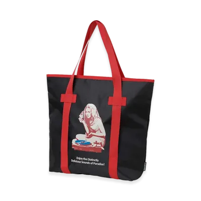 HYSTERIC GLAMOUR Hysteric Records Tote Bag "Black"