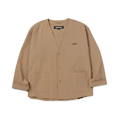 NEIGHBORHOOD No Collar Shirt LS "Beige"