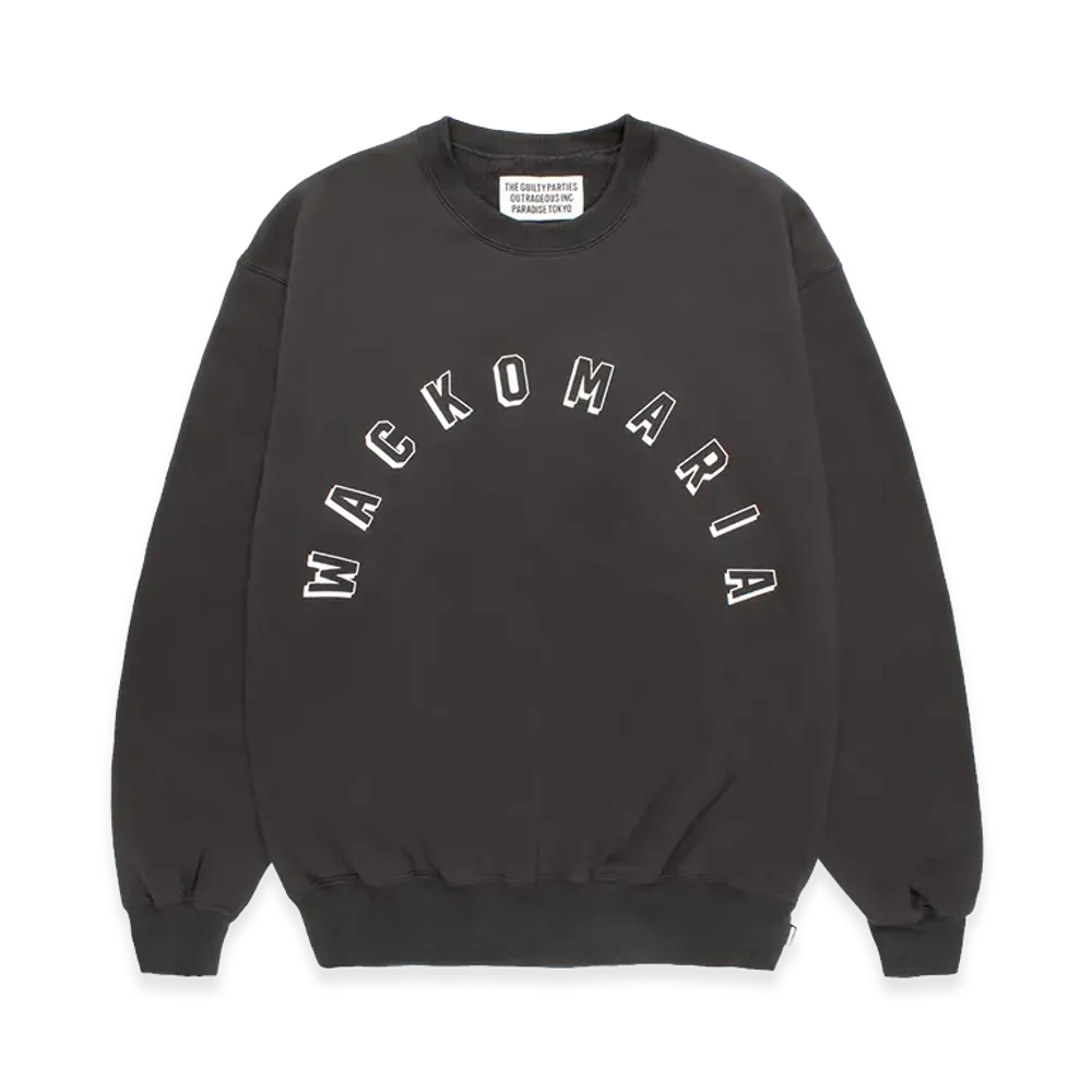 WACKO MARIA Middle Weight Sweat Shirt "Charcoal"