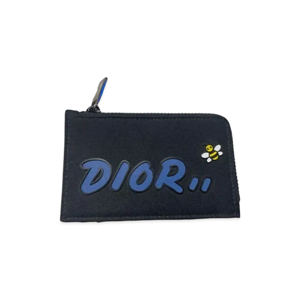 Dior × KAWS Coin Card Case "Navy/Blue"