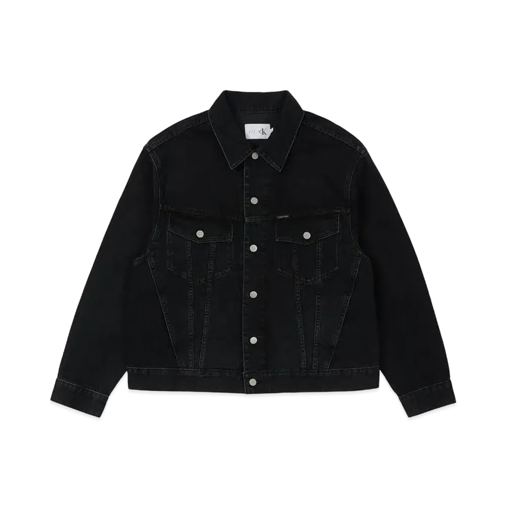 CK1 PALACE RELAXED TRUCKER DENIM JACKET "Midstone Black"