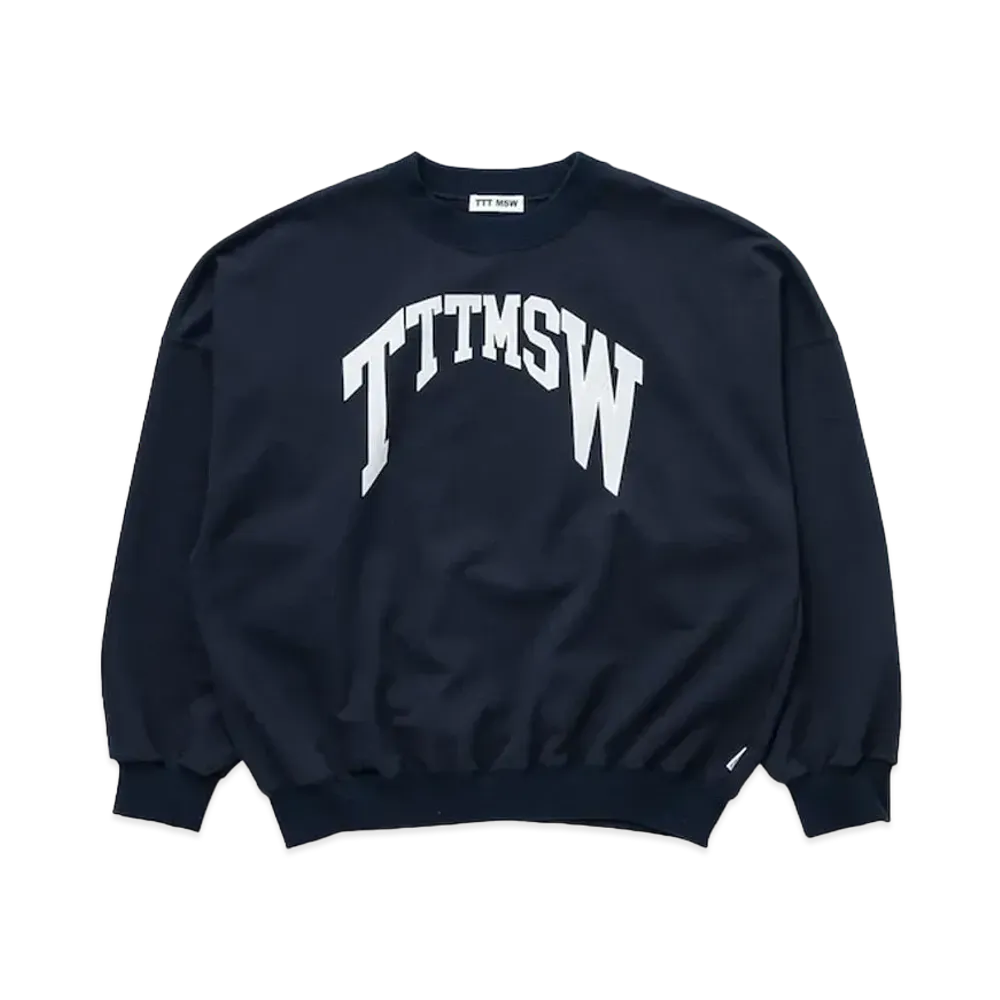 TTT MSW College Logo Crew Neck Sweat "Navy"