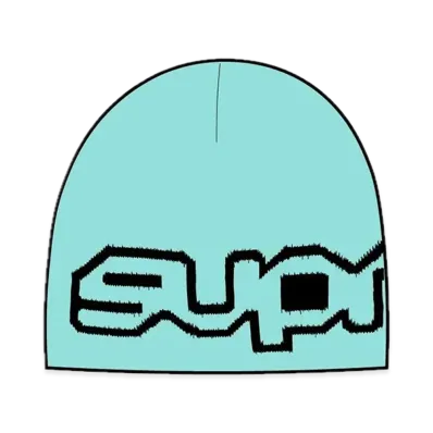 Supreme Wrap Logo Beanie "Turquoise"