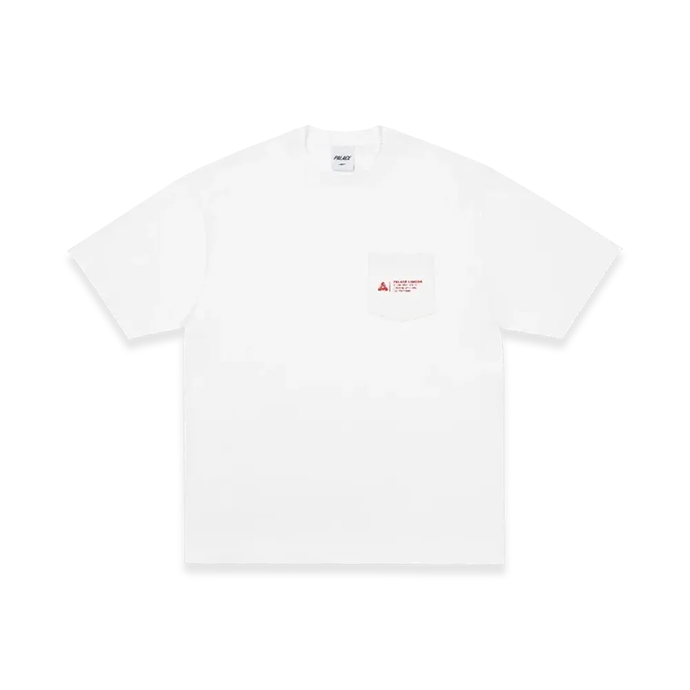 PALACE Shop Locator Pocket T-Shirt "White"