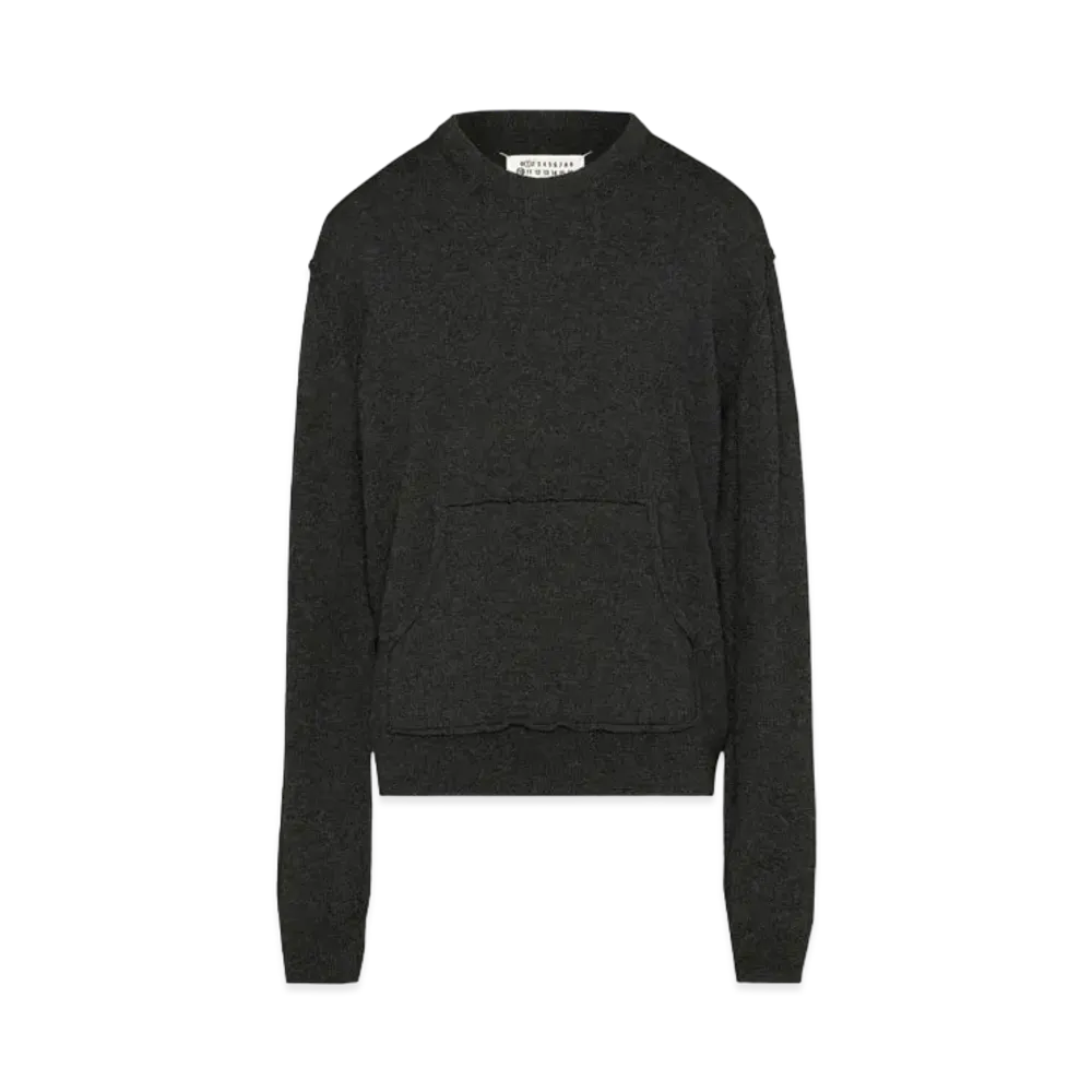 Maison Margiela Women's Cashmere Hooded Sweater "Charcoal"