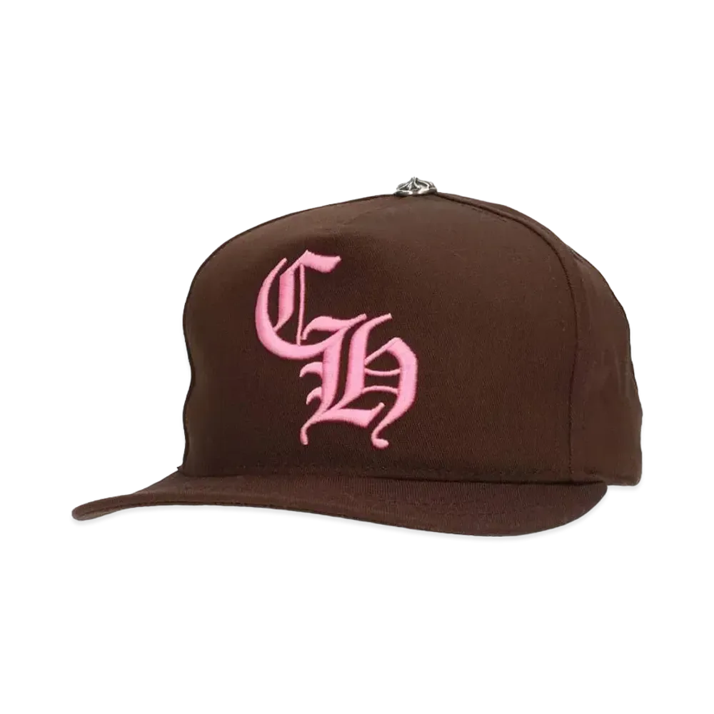 Chrome Hearts Baseball Cap 5 Panel CH "Brown/Pink"
