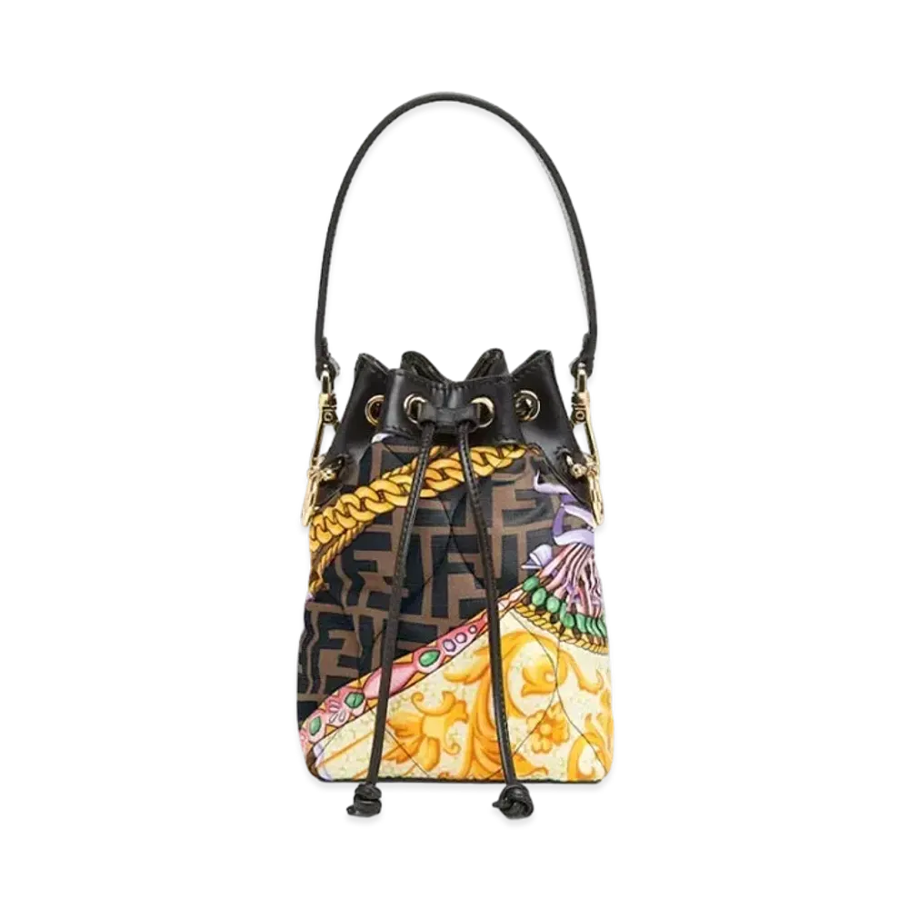 FENDI x Versace Fendace Mini Bag In Multicolor Silk Print "Multicolor"