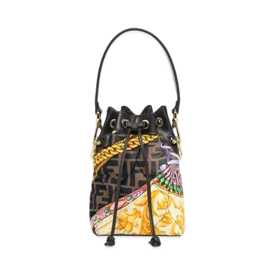 FENDI x Versace Fendace Mini Bag In Multicolor Silk Print "Multicolor"