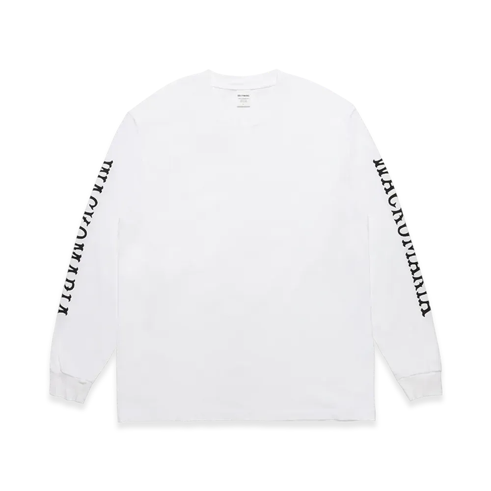 WACKO MARIA Washed Heavy Weight Long Sleeve T-Shirt "White"