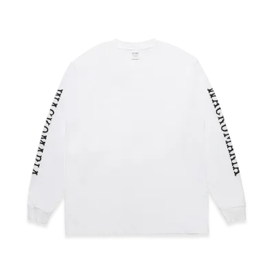 WACKO MARIA Washed Heavy Weight Long Sleeve T-Shirt "White"