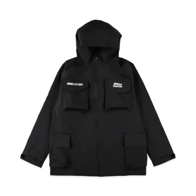 WIND AND SEA x Abu Garcia Water Repellent Nylon Parka "Black"