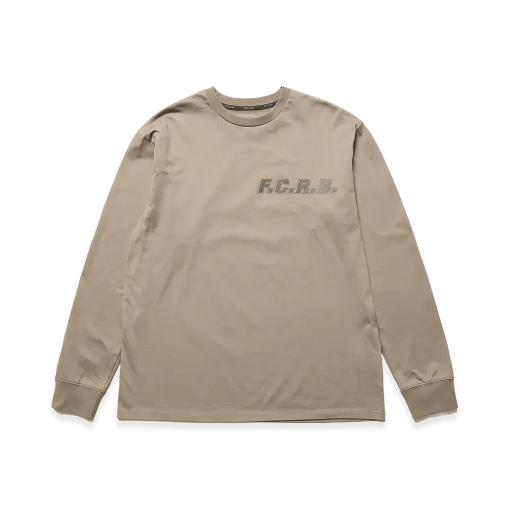 F.C.Real Bristol Shadow Emblem L/S Tee "Greige"