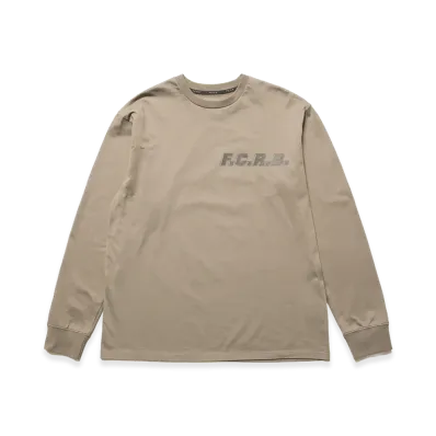 F.C.Real Bristol Shadow Emblem L/S Tee "Greige"