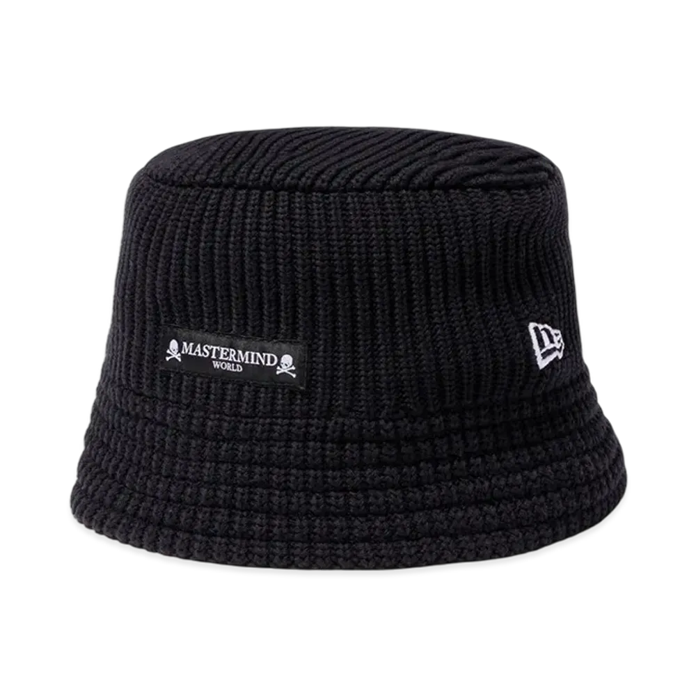 NEW ERA x Mastermind World Knit Bucket FW25 "Black"