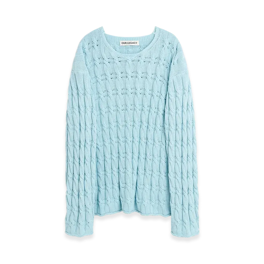 OUR LEGACY Rigid Popover "Natural Dye Sky Dry Cotton"