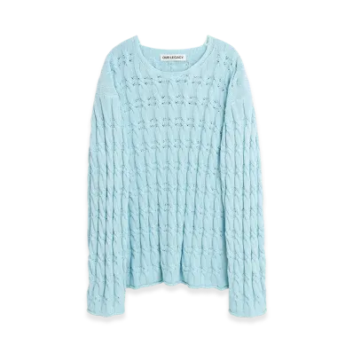 OUR LEGACY Rigid Popover "Natural Dye Sky Dry Cotton"