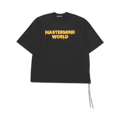 mastermind WORLD Boxy Drip Logo Tee "Black"