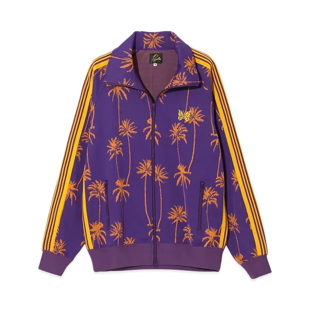 NEEDLES Track Jacket - Poly JQ. / Parm Tree Stripe "Purple"