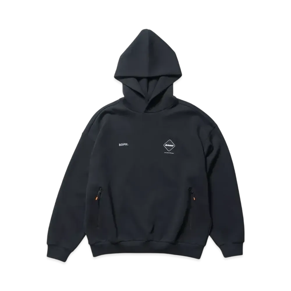 F.C.Real Bristol Tech Sweat Team Baggy Hoodie "Black"