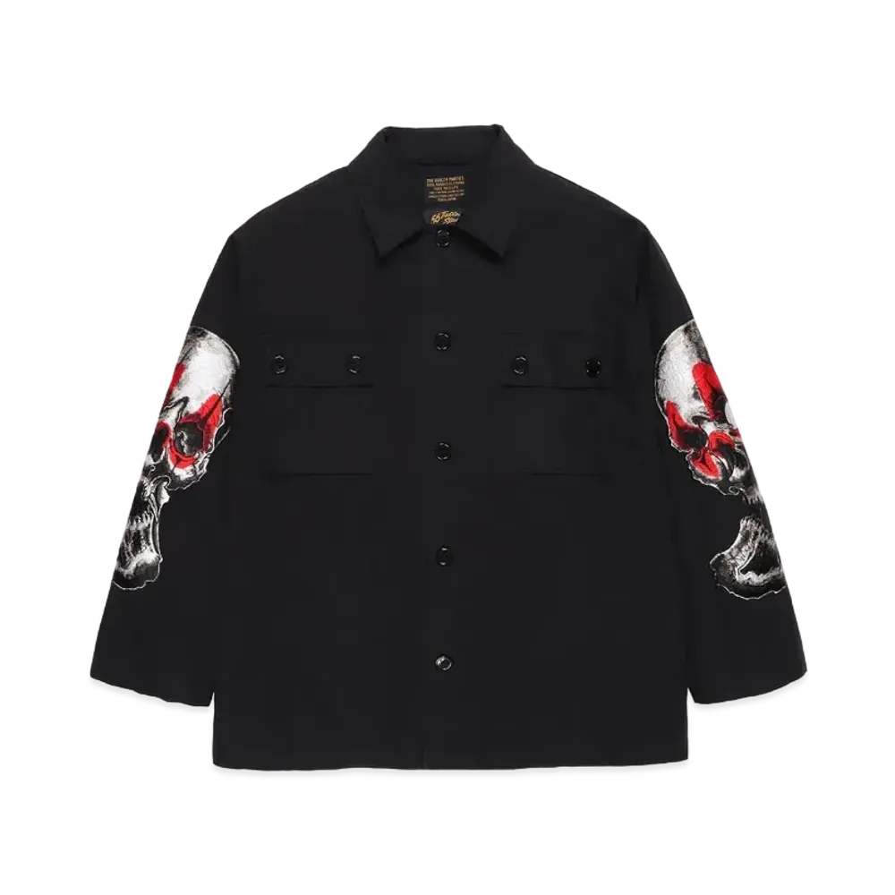 WACKO MARIA 56 TATTOO / ARMY SHIRT "Black"