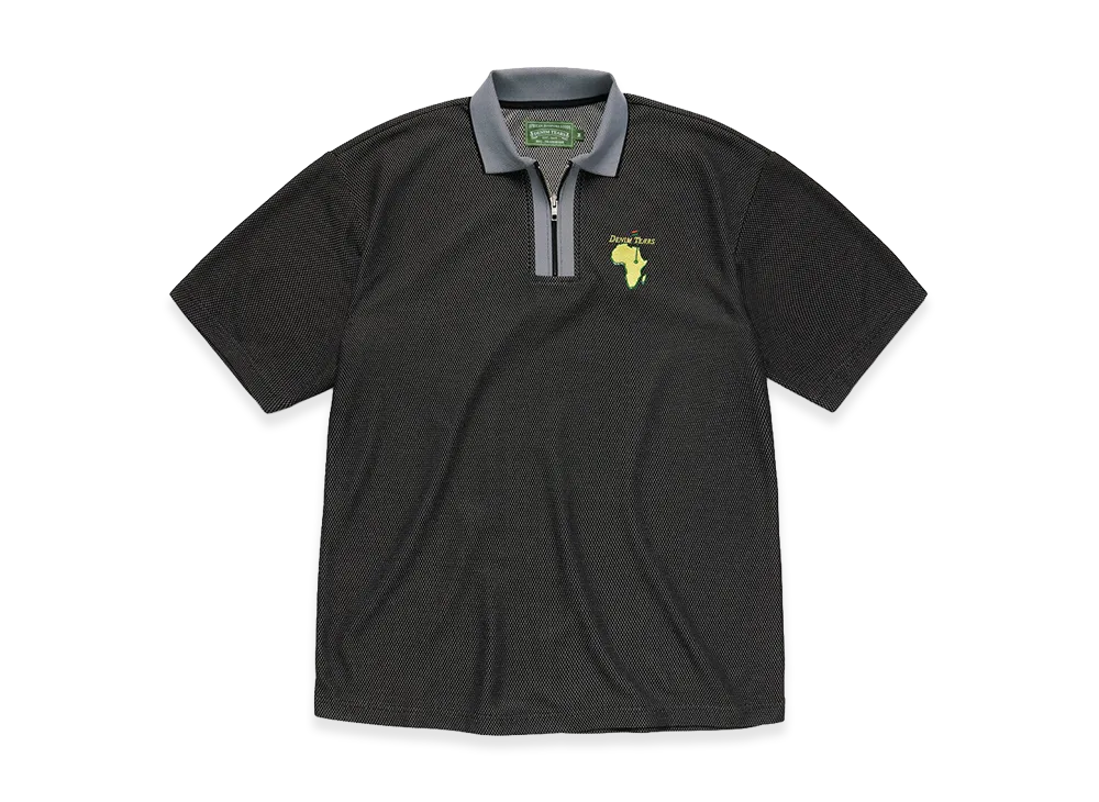 DENIM TEARS Masters Metallic Quarter-Zip Polo "Metallic"