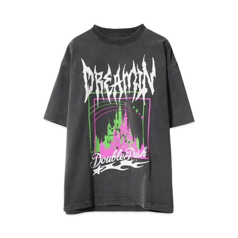 TAIN DOUBLE PUSH DREAMIN' SHORT SLEEVE T-SHIRTS "BLACK"