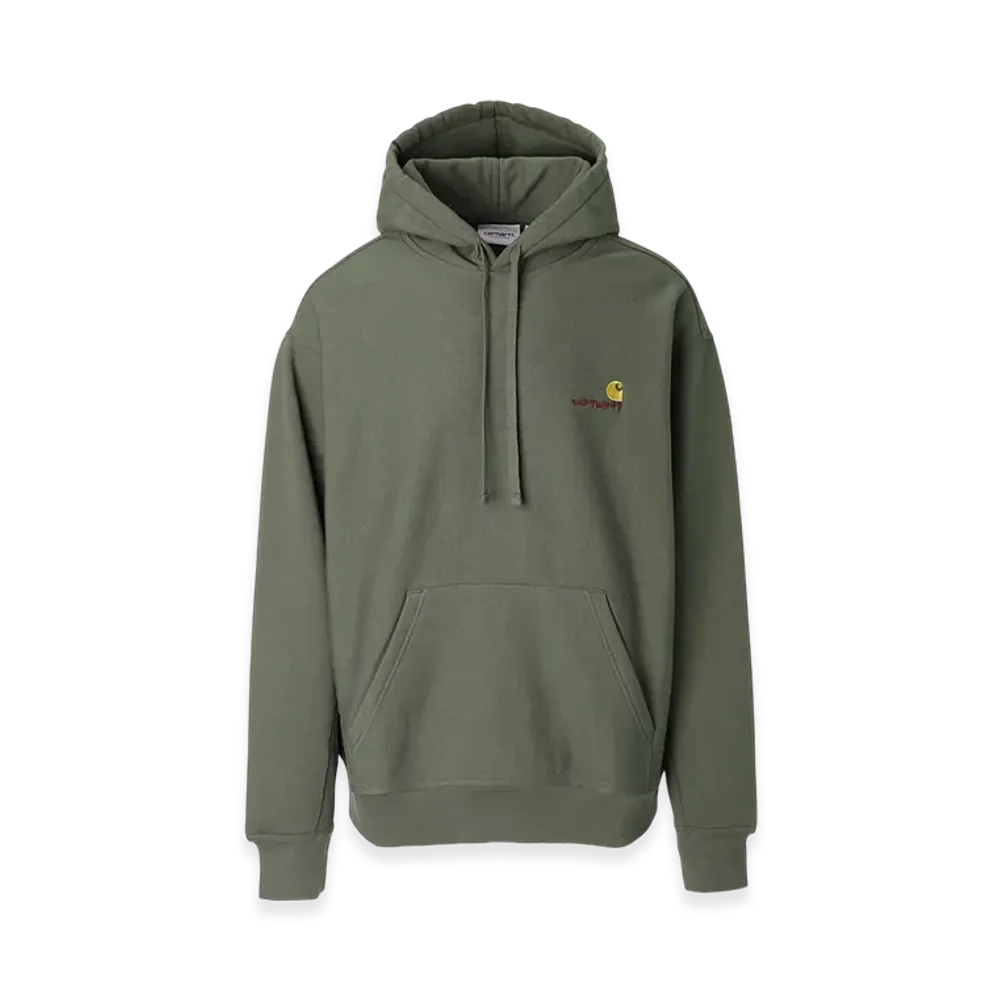 Carhartt WIP Hooded American Script Sweatshirt "Plant"