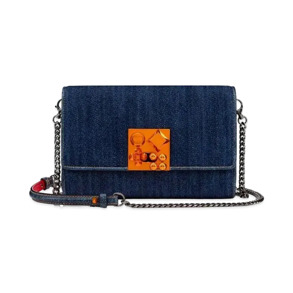 Christian Louboutin Carasky Clutch "Blue"