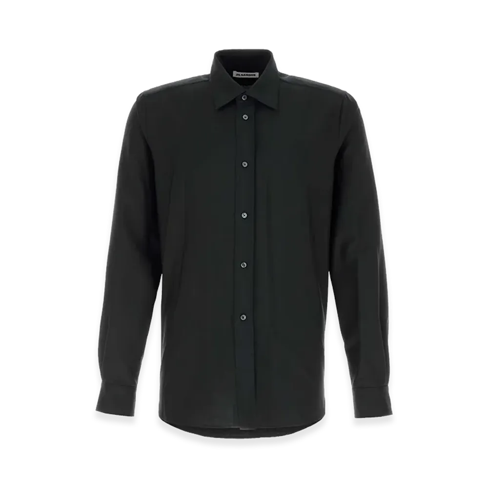 Jil Sander Wool Blend Shirt "Black"