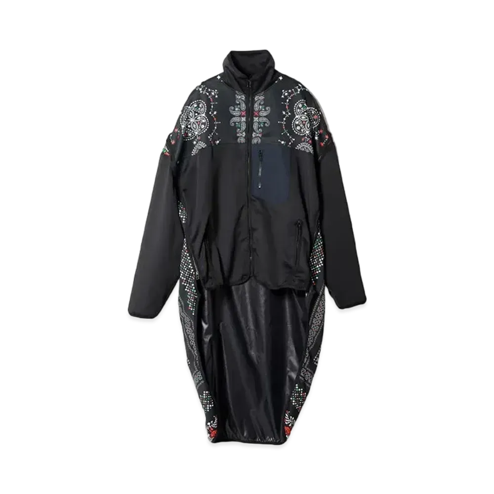 FACETASM x CS case study High-Low Zipper Jersey Jacket "Black"